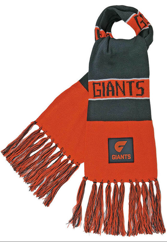 GWS Giants AFL Traditional Bar Scarf