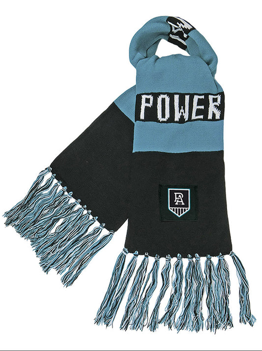 Port Adelaide Power 2026 AFL Mens Traditional Bar Scarf