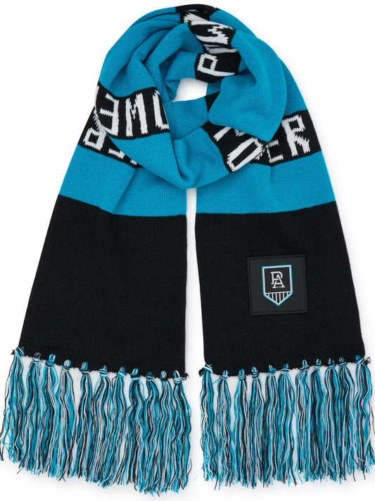 Port Adelaide Power 2026 AFL Mens Traditional Bar Scarf
