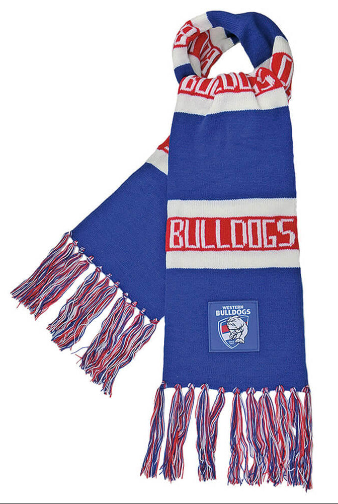 Western Bulldogs 2026 AFL Mens Traditional Bar Scarf