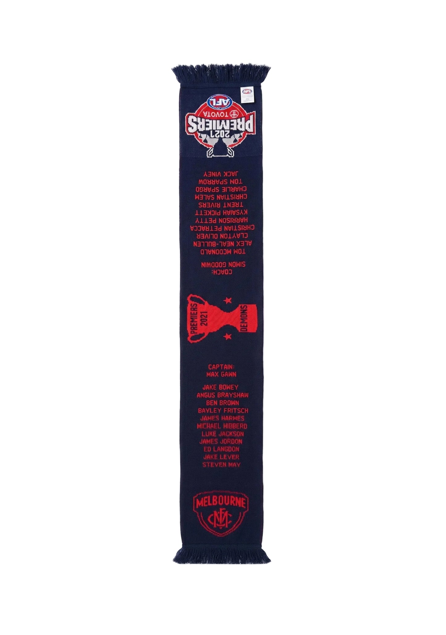 Melbourne Demons 2021 AFL Premiers Scarf