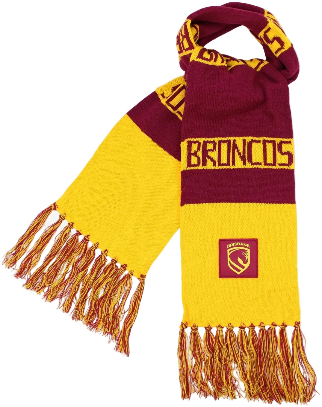 Brisbane Broncos NRL Traditional Bar Scarf *new logo*