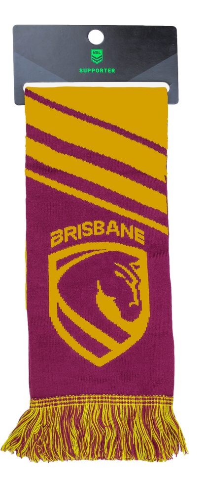 Brisbane Broncos 2026 NRL Adults Velocity Scarf