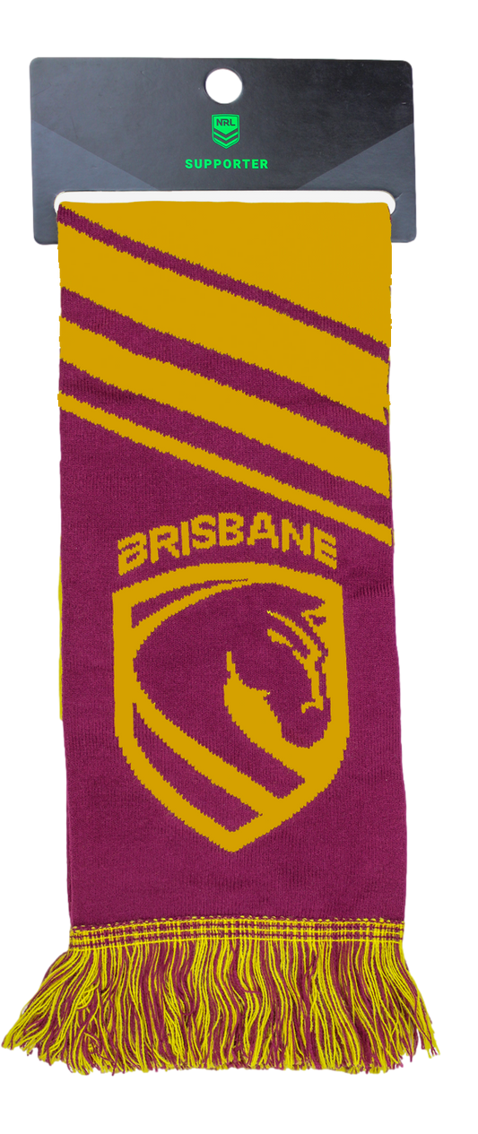 Brisbane Broncos 2026 NRL Adults Velocity Scarf