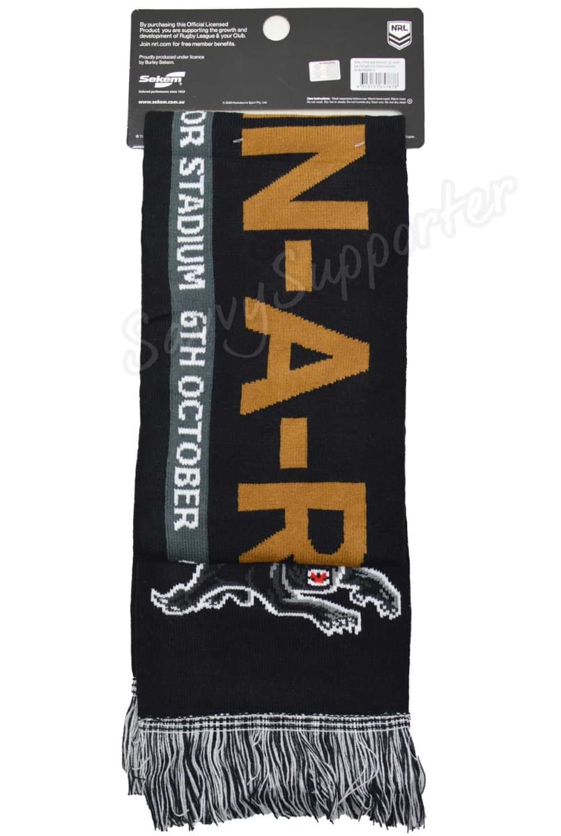 Penrith Panthers 2024 NRL Premiers '4 IN A ROW' Scarf
