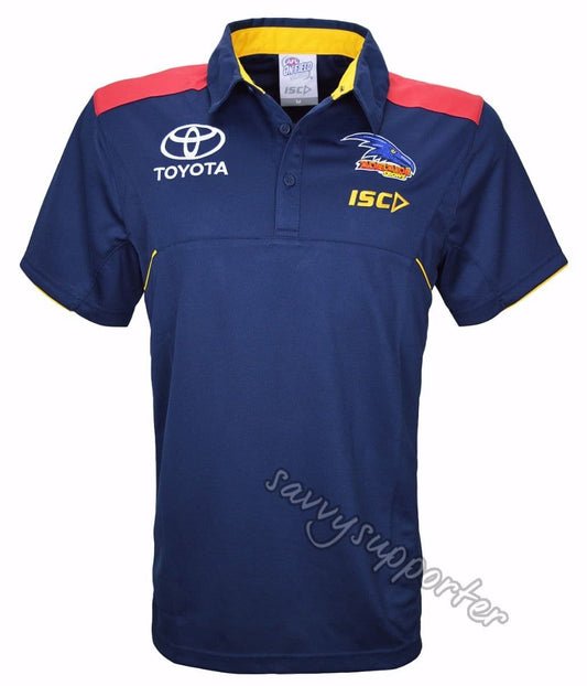 Adelaide Crows ISC Navy Media Polo Shirt