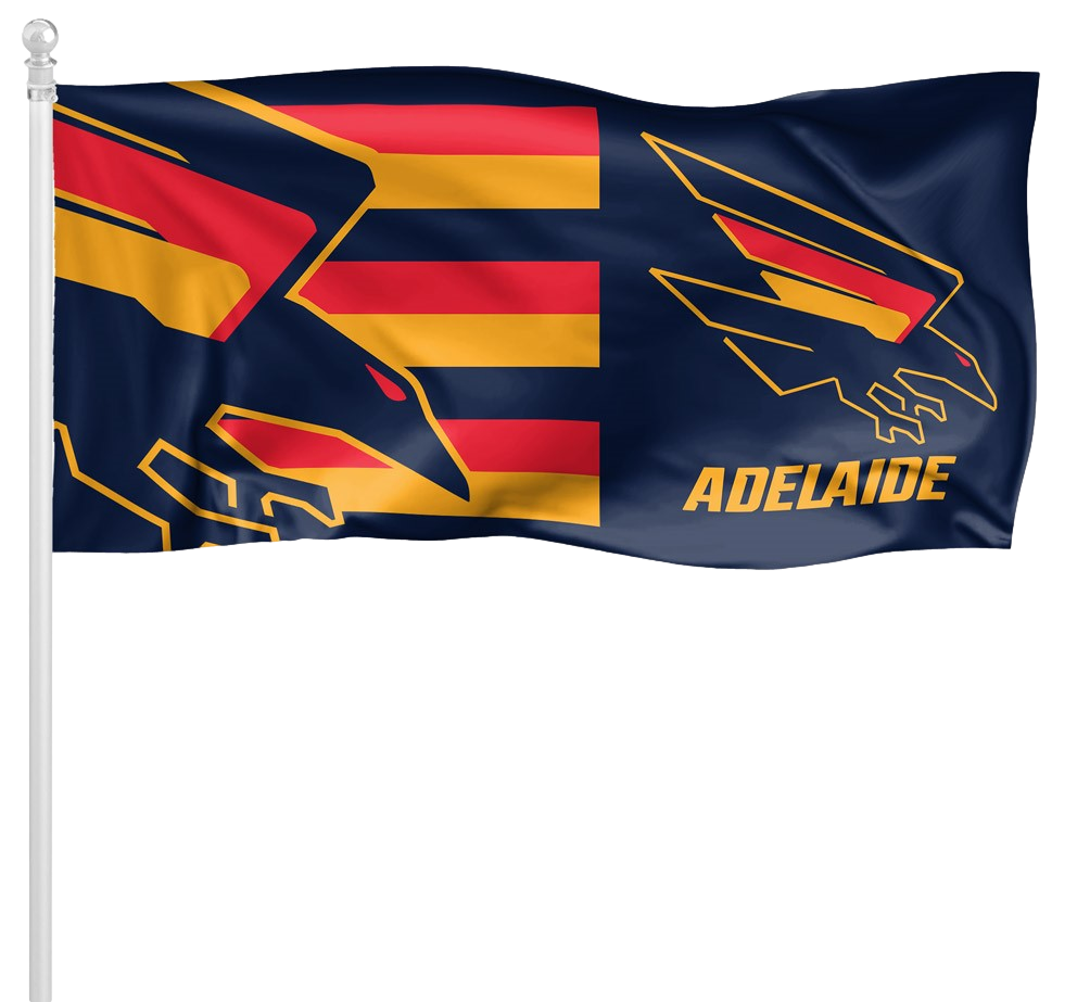 Adelaide Crows Pole Flag 1800mm by 900mm