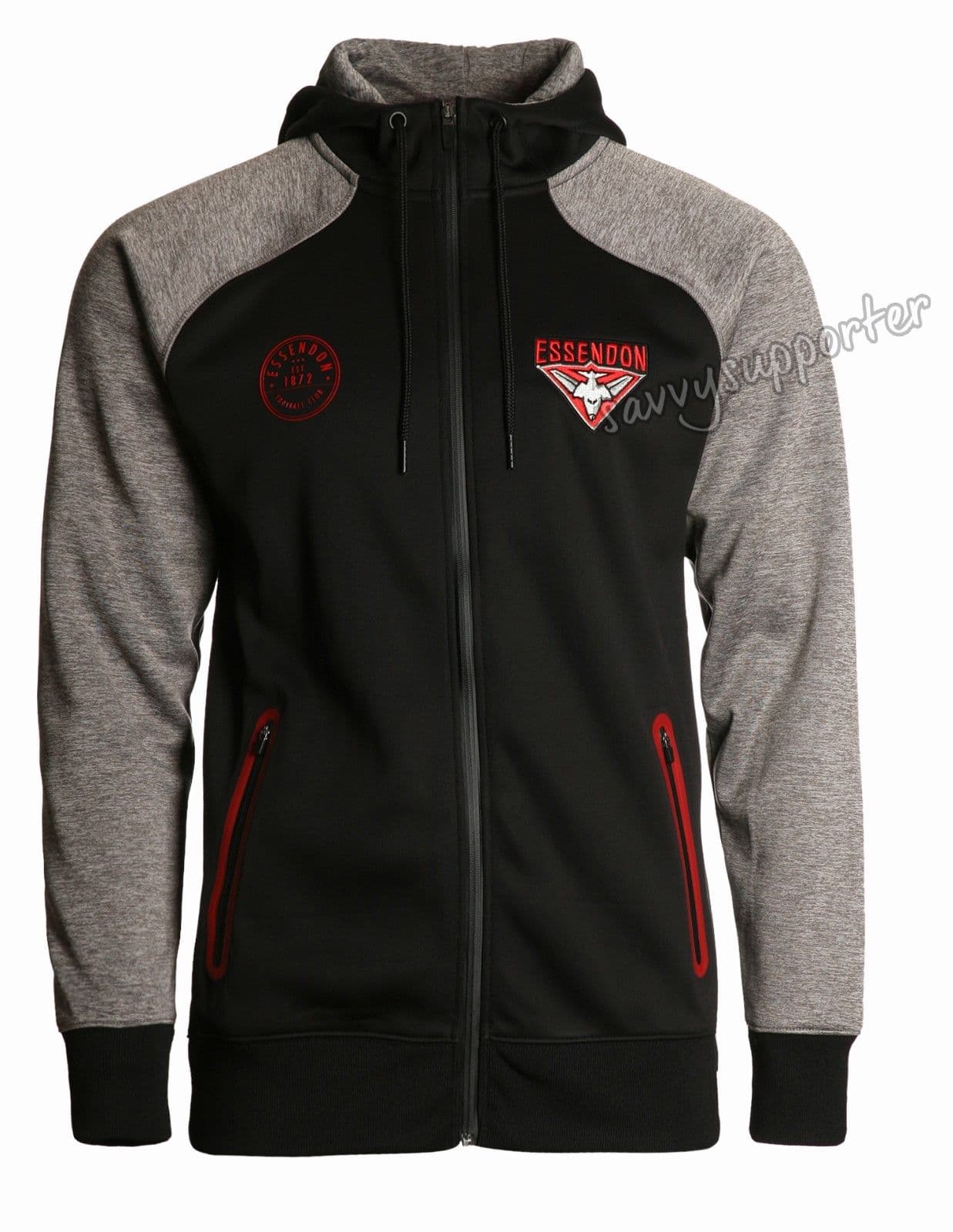 Essendon Bombers AFL Mens Premium Fleece Hoody Hood