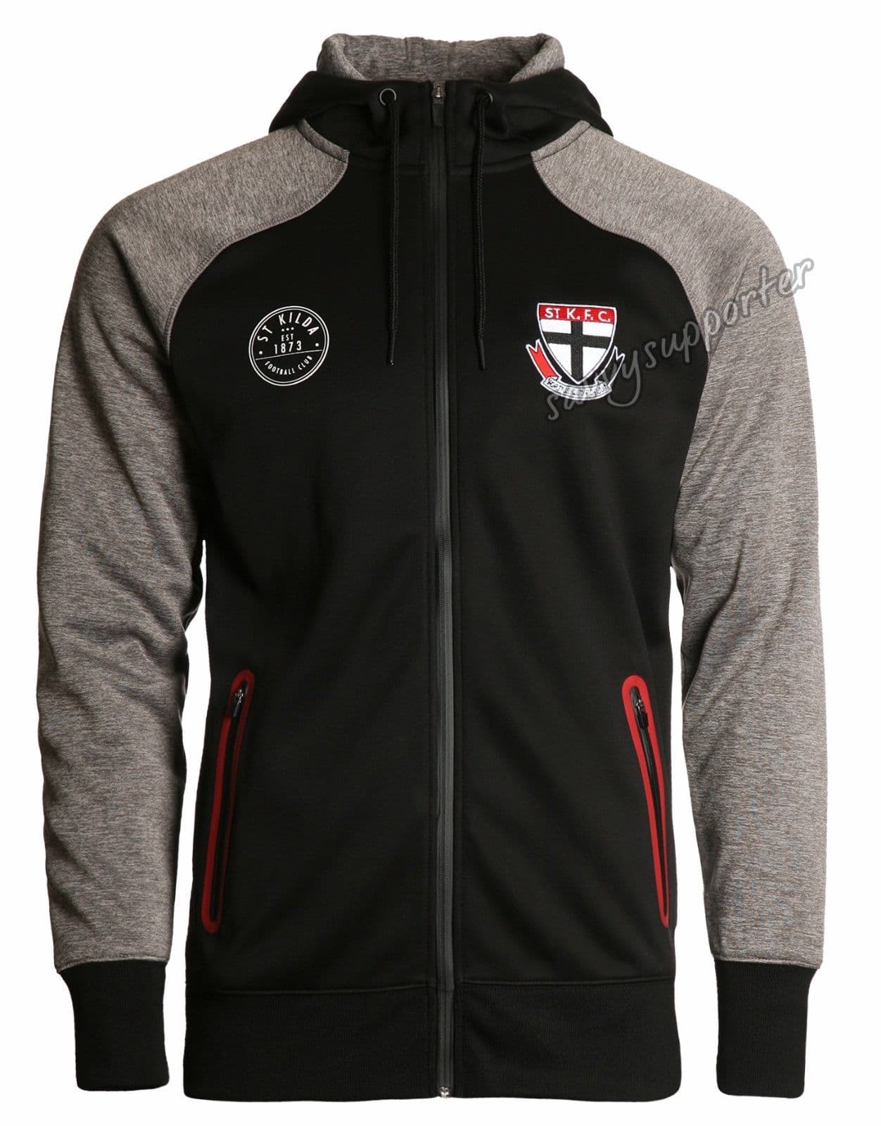 St Kilda Saints AFL Mens Premium Fleece Hoody