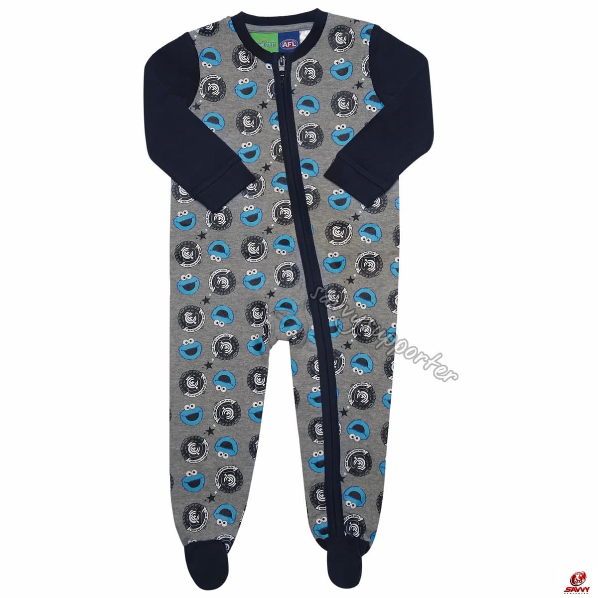 Carlton Blues Babies Cookie Monster Romper