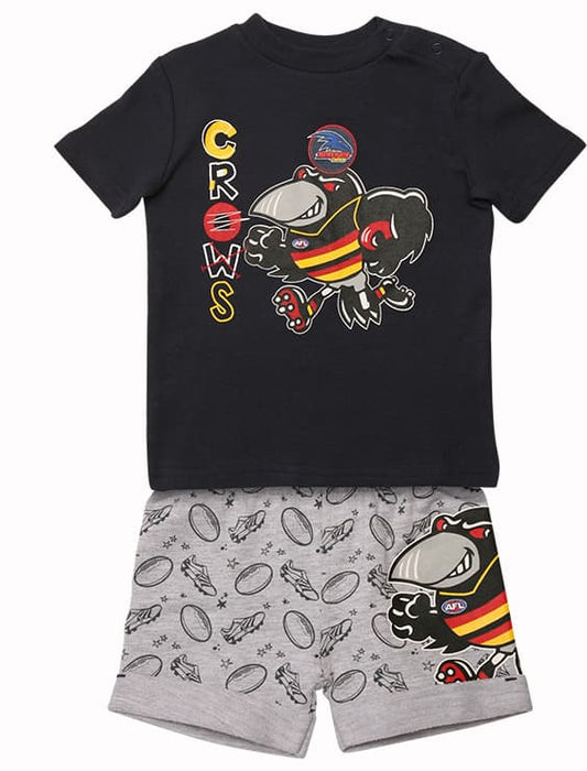 Adelaide Crows AFL Babies 2 piece Tee & Short Pack