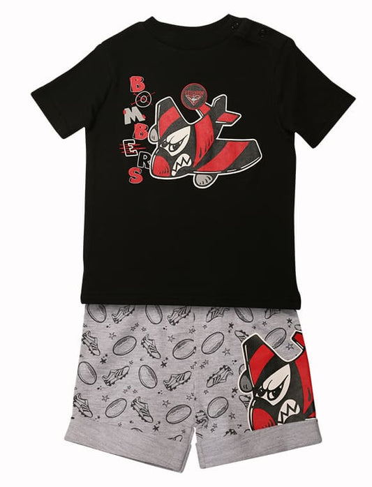 Essendon Bombers AFL Babies 2 piece Tee & Short Pack