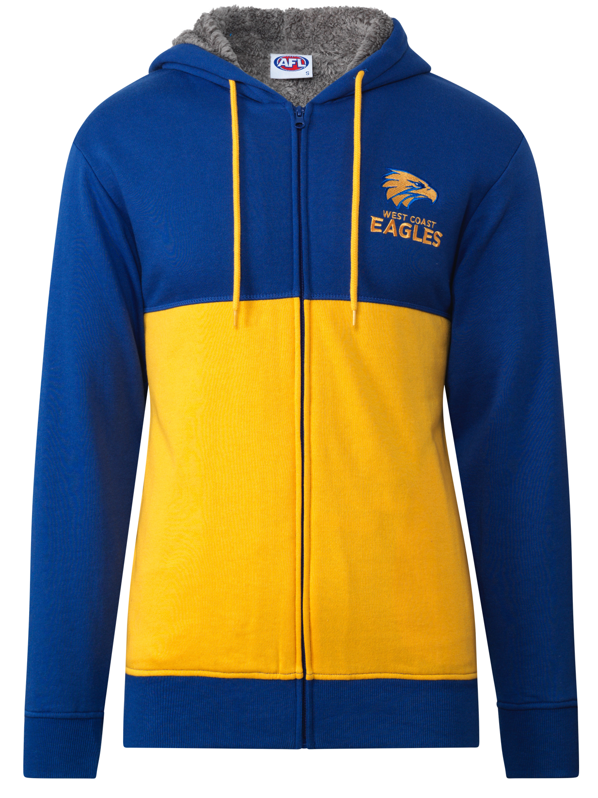 West Coast Eagles AFL Mens Fur Zip Hood