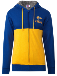 West Coast Eagles AFL Mens Fur Zip Hood