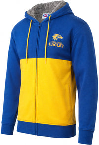 West Coast Eagles AFL Mens Fur Zip Hood