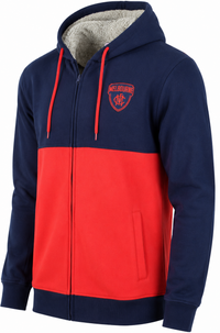 Melbourne Demons AFL Mens Fur Zip Hood