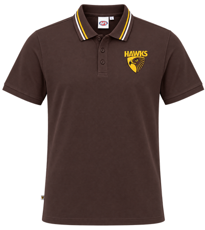 Hawthorn Hawks AFL Mens Sublimated Performance Polo Shirt