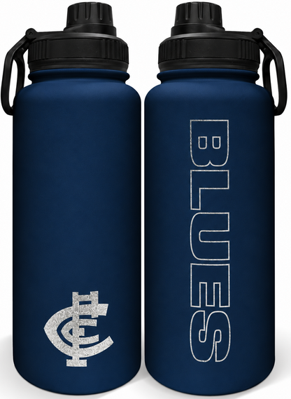 Carlton Blues AFL 960ml Stainless Steel Drink Bottle