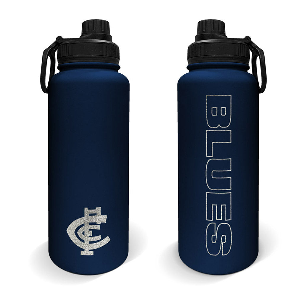 Carlton Blues AFL 960ml Stainless Steel Drink Bottle