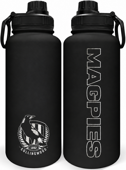 Collingwood Magpies AFL 960ml Stainless Steel Drink Bottle