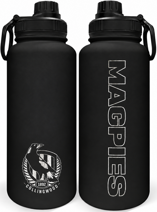 Collingwood Magpies AFL 960ml Stainless Steel Drink Bottle