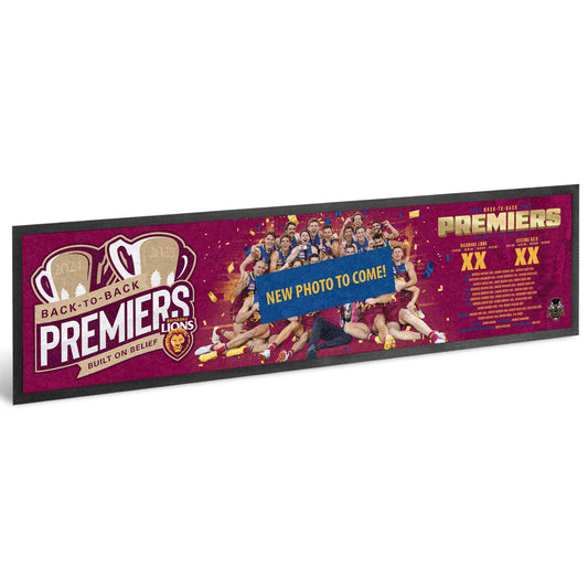 Brisbane Lions 2025 AFL Premiers Team Bar Runner  *PRESALE*