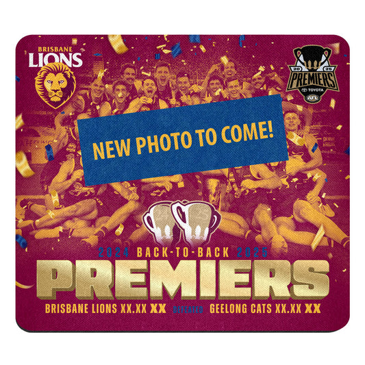 Brisbane Lions 2025 AFL Premiers Team Mouse Mat  *PRESALE*