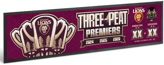 Brisbane Lions 2026 AFL Premiers Score Bar Runner