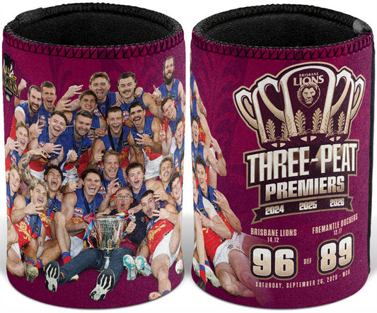 Brisbane Lions 2026 AFL Premiers Team Can Cooler  *PRESALE*