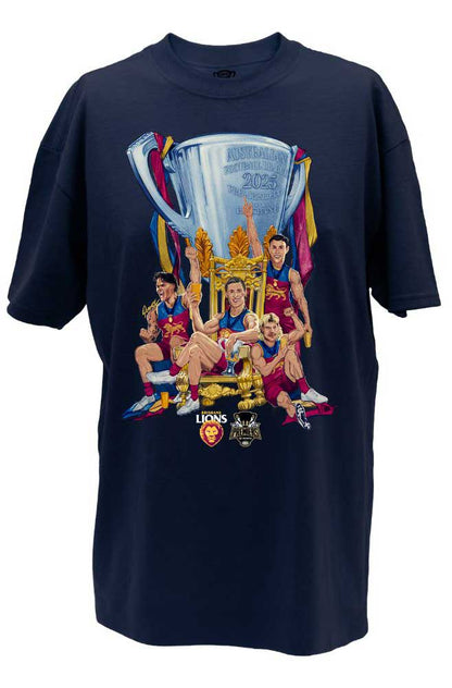 Brisbane Lions 2025 AFL Mens Grange Premiership Celebration Shirt