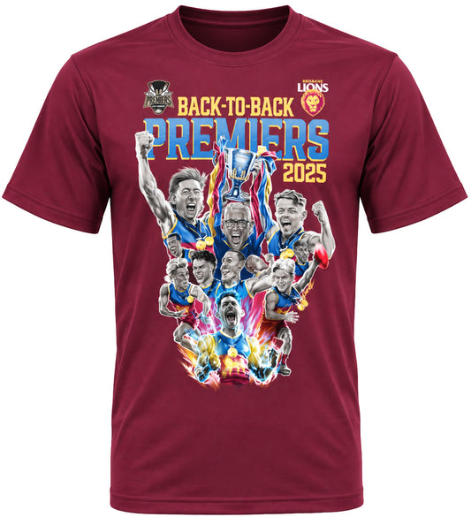 Brisbane Lions 2025 AFL Mens Grange Premiership Celebration Shirt