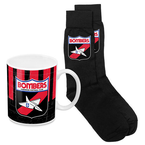 Essendon Bombers AFL Heritage Mug and Sock Pack