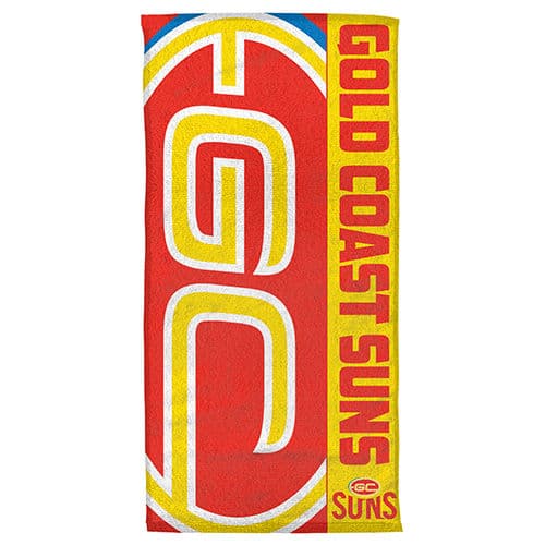 Gold Coast Suns AFL Beach Towel 152cm x 76cm