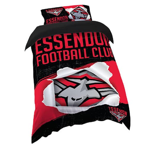 Essendon Bombers 2025 AFL Single Quilt Cover Set
