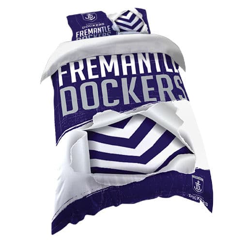 Fremantle Dockers 2025 AFL Single Quilt Cover Set