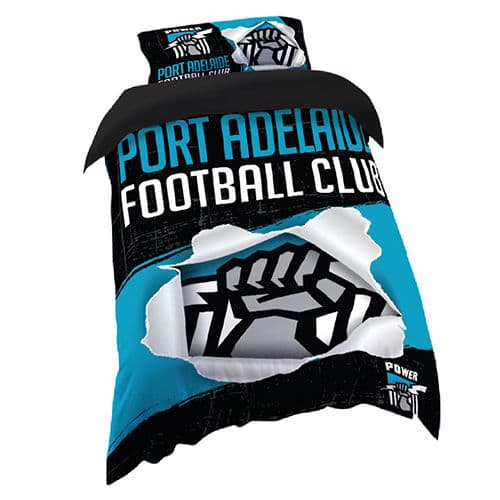 Port Adelaide Power 2025 AFL Single Quilt Cover Set