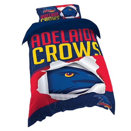 Adelaide Crows 2025 AFL Single Quilt Cover Set