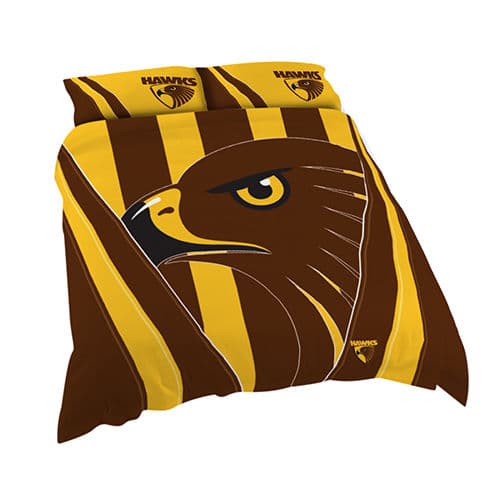 Hawthorn Hawks 2023 AFL Double Quilt Cover Set