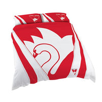 Sydney Swans 2025 AFL Queen Quilt Cover Set