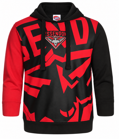Essendon Bombers AFL Mens Pullover Hood Hoody