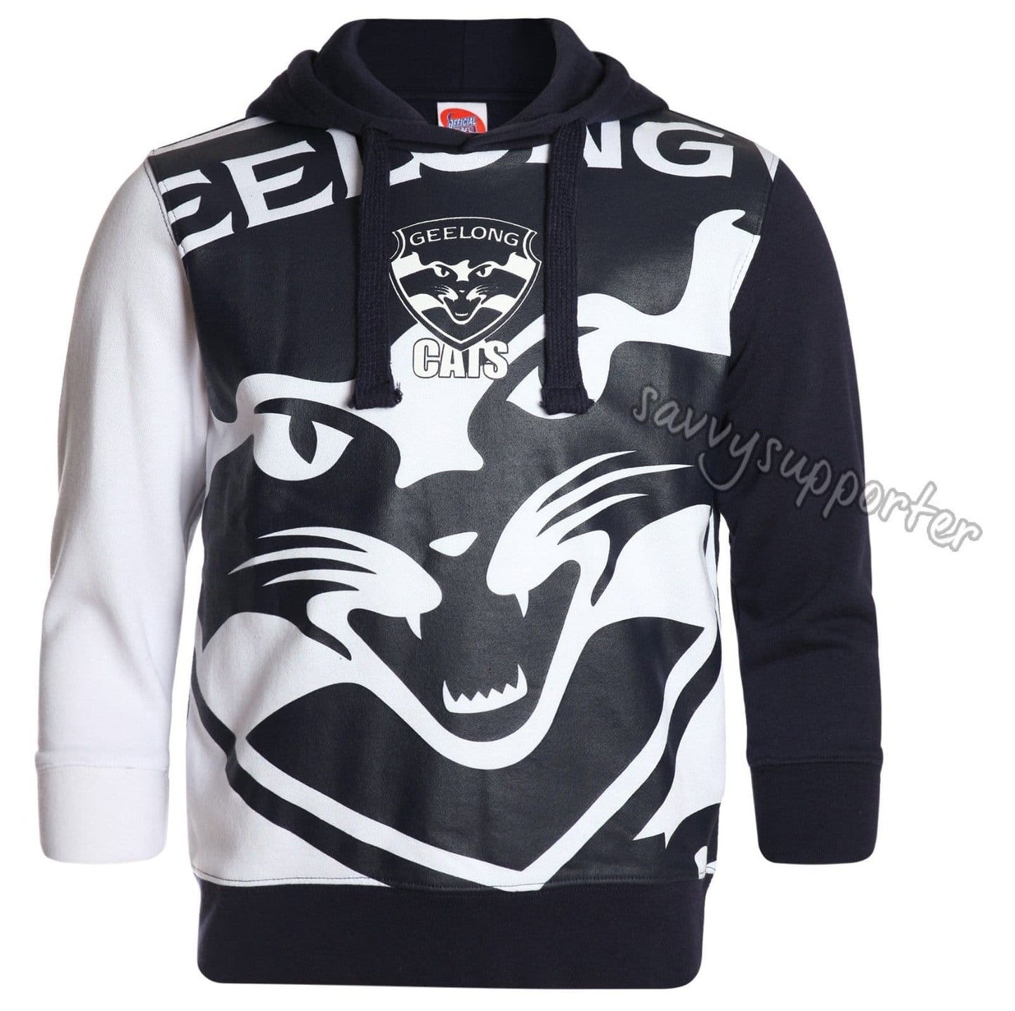 Geelong Cats AFL Mens Pullover Hood Hoody