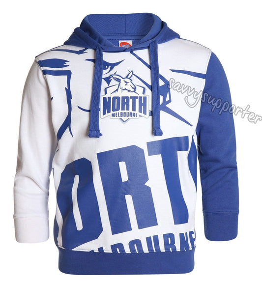 North Melbourne Kangaroos AFL Mens Pullover Hood Hoody
