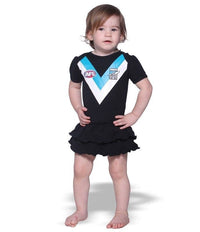 Port Adelaide Power Girls Tutu Baby Footysuit