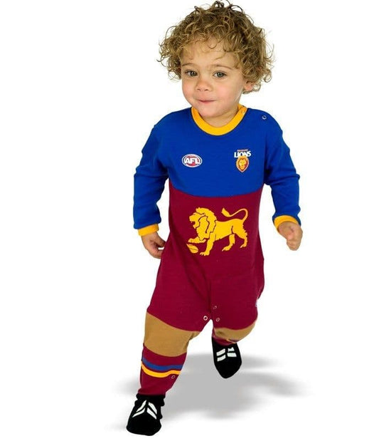Brisbane Lions AFL Infant Toddler Onesie Footysuit