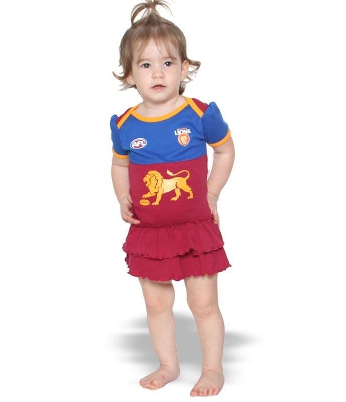 Brisbane Lions AFL Baby Girls Tutu Footysuit
