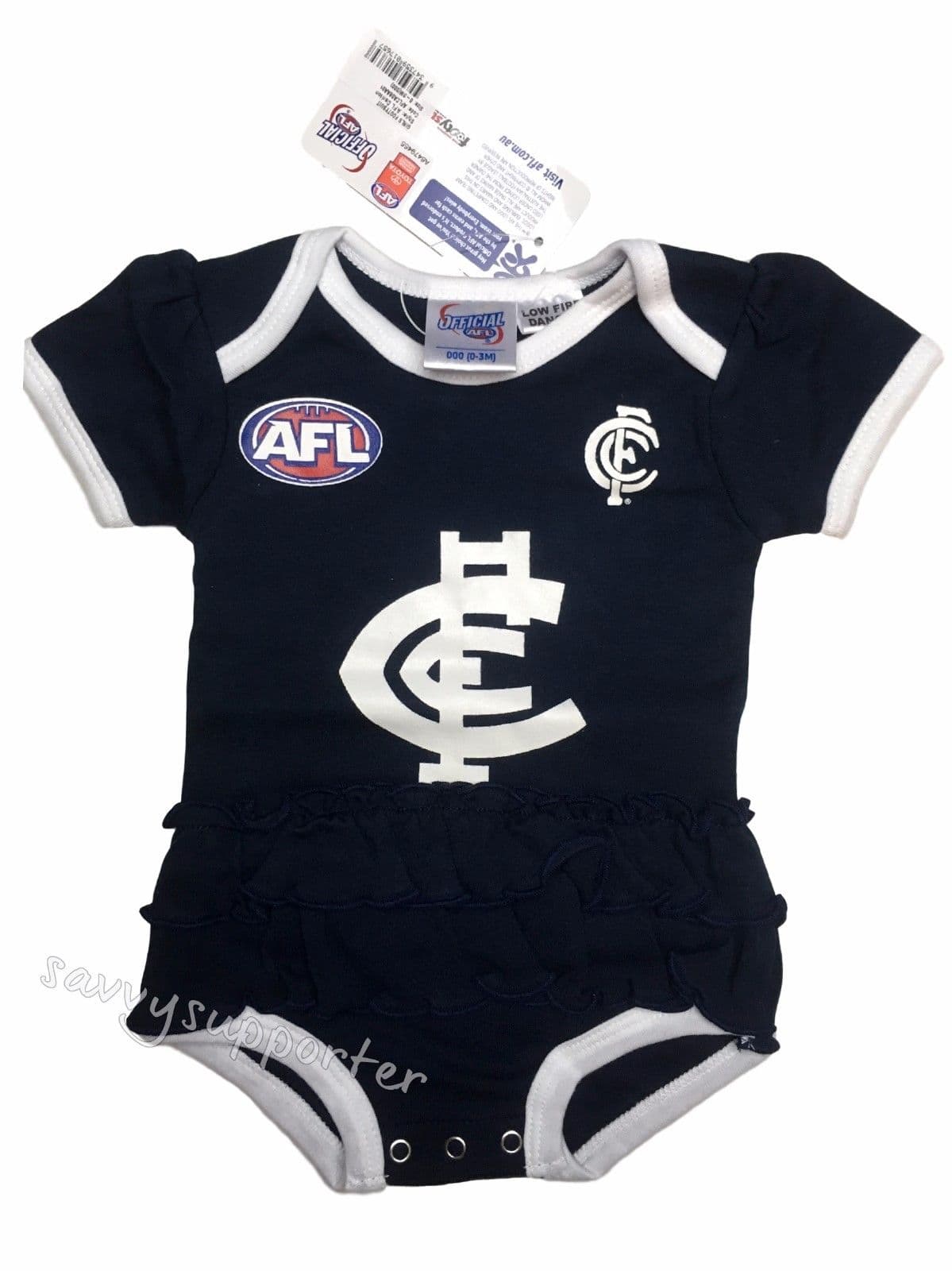 Carlton Blues AFL Girls Baby Tutu Footysuit