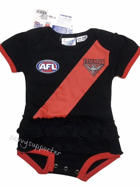Essendon Bombers AFL Baby Girls Footysuit