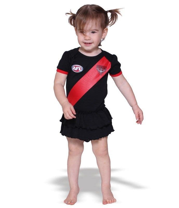 Essendon Bombers AFL Baby Girls Footysuit