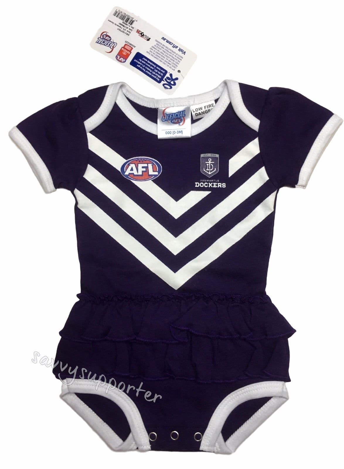 Fremantle Dockers AFL Baby Girls Tutu Footysuit