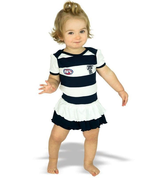 Geelong Cats AFL Girls Baby Tutu Footysuit